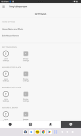 Yale Smartlock App: Smartphone example screenshots