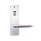 Lockwood RF916 Square End Plate with Privacy Indicating Turn & 70 Lever - Satin Chrome