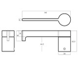 Lockwood Rob Watson Fixed Full Set For Timber Doors & A3 Lever