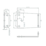 Lockwood 7726 Standard Parallel Bracket Lever Type 7726/7714/724