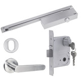 Yale Simplicity Mortice Lock Size 3 Slide Closer S3 Lever Set with Escutcheon