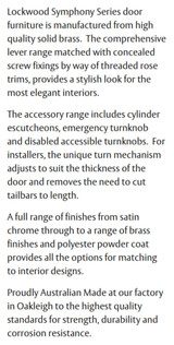 Lockwood Symphony 97 Lever Round Rose