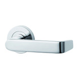 Lockwood Symphony Lever 90 on Round Rose - Full Set (Suits Privacy Adaptor)