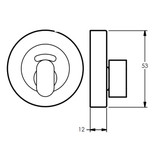 Lockwood Symphony 1220 Series Privacy Indicating Turn Escutcheon - Surface Fix