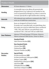 Lockwood 1360 Series 70 Lever Round Rose