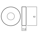 Lockwood 1370 Series 76 Lever Round Rose