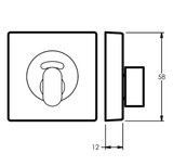Lockwood Symphony 1420 / Privacy Indicating Turn Escutcheon - Surface Fix