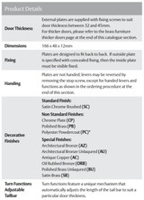 Lockwood 1808 Square End Plate Cylinder Hl Fixed 70 Lever