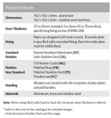Lockwood 202 Exterior Plate with Cylinder Hole 97 Lever