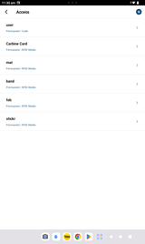 Carbine CEL2-BT management App: Smartphone example screenshots