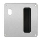 Lockwood 203 Interior Plate with Cylinder Hole Flush Pull
