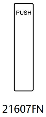 Lockwood 216 Exterior Plate Push Outline