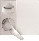 Lockwood 220D Concealed Fix Plate with Turn 23 Lever Selector - Stainless Steel