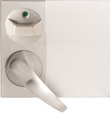 Lockwood 220D Detention Square Plate - Concealed Fix - Privacy Indicating Turnknob and Lever/Knob | Lever 23 | No Tailbar Variant | Left & Right Hand | Satin Stainless Steel