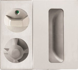 Lockwood 220D Concealed Fix Plate Concealed Flush Pull Privacy Indicating Turn 22 Knob