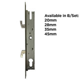 Euro Sliding Mortice Hook Lock 28mm Backset