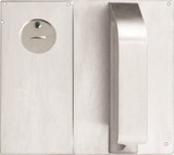 Lockwood 221D Visible Fix Plate Concealed Privacy Indicating Emergency Turn Pull Handle