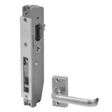 Lockwood 3541 Short Backset Sliding Door Lock 90 Degrees Lever Strike No Cylinder