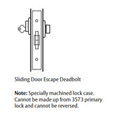 Lockwood 3573 Mortice Escutcheon Sliding Latching 60mm