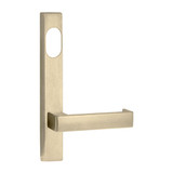 Lockwood 4801/111 - Exterior Narrow Plate - Square-End Brass - Lever 111