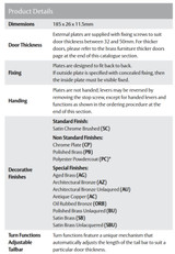Lockwood 5805 Round End Plate with 97 Lever