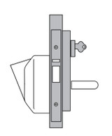Lockwood 1 Point Exit Device 60mm Backset with Mortice Lock 900mm