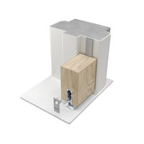 Lorient LAS8005 Doorop Seal Flanged Mortice - Silver