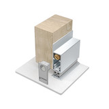 Lorient LAS8006 Doorop Seal Heavy Duty- Face Fix - Silver