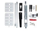 Lockwood Twin Bolt locking + ARIA Handle + Rods Tips Cylinder - Esc + Sec