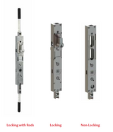 Lockwood Twin Bolt locking + ARIA Handle + Rods Tips Cylinder - Esc + Sec