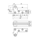 Lockwood Offset Arm (Top) Right Arm