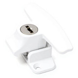 Whitco Diecast Sliding Window Lock – Keyed Lockable with Aluminium Strike