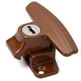 Whitco Diecast Sliding Window Lock - Timber Strike - Keyed Lockable