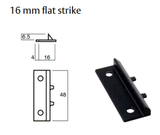 Whitco 16mm Aluminium Flat Strike – Sliding Window Lock Replacement (Box of 50)