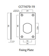 Lockwood CCT1670-19 - Fixing Plate Vertical (Pack of 10)