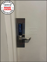 McGrath Stafford with Raised Buttons and DDA Compliant Handles - 60/70mm Adjustable Latch - Fire Rated Smart Lock
