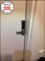 McGrath Stafford with Raised Buttons and DDA Compliant Handles - 60/70mm Adjustable Latch - Fire Rated Smart Lock