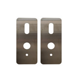 McGrath Scar Pates to suit Windsor/Albion - 210x90x1.5mm - Satin Stainless Steel - (Box of 2)