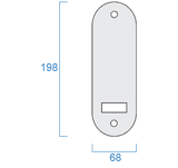 Borg Digital-Mech Scar Plates 5000 series - Black (Packet of 2)
