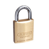 ABUS 83 Series Premium Rekeyable Padlock With 45mm Brass Body and 25mm Hardened Steel Shackle KA