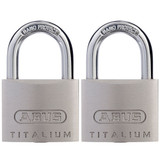 ABUS Padlock 64TI/40 Twin Display Pack - Titalium