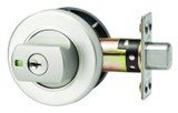 Paradigm Deadbolt Round Rose Satin Chrome Pearl