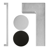 Lockwood 143 Entrance Handles 450mm Centres - Pair