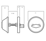 Lockwood Symmetry Deadbolt Single Cylinder