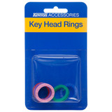 Kevron Key Head Rings AL1052p5 (Box of 5) - Mixed Colours