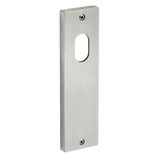 Dormakaba Square End Plate Furniture Internal Cylinder Hole - No Lever - Satin Stainless Steel
