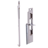 Nova Flush Bolt 203-600 Timber Doors - Satin Chrome
