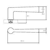 Lockwood Velocity 55mm Round Mortice Lever & 28 Lever
