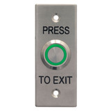 ACSS Exit Button IP65 Brushed Illuminated - Small (Wes1911)