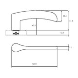 Lockwood Velocity 55mm Round Privacy Set & 34 Lever